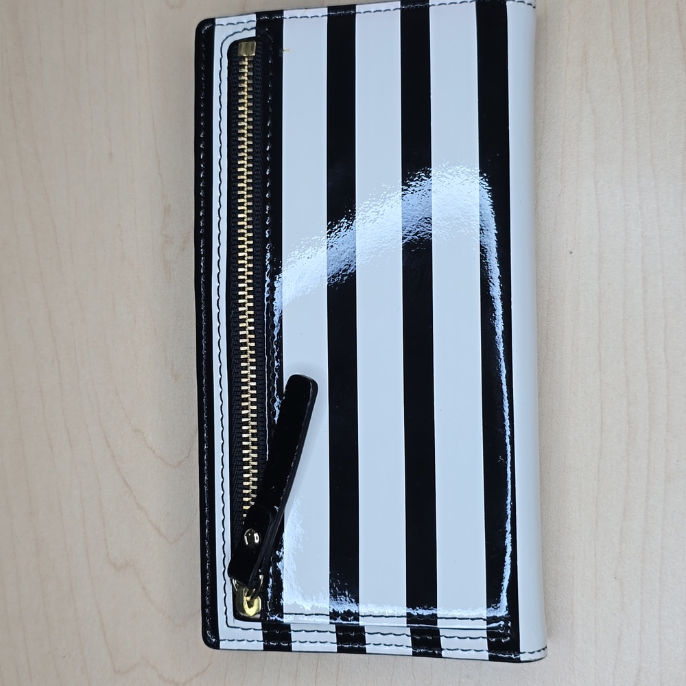 Kate Spade Monochrome Striped Bi-Fold Wallet - Picture 7 of 7